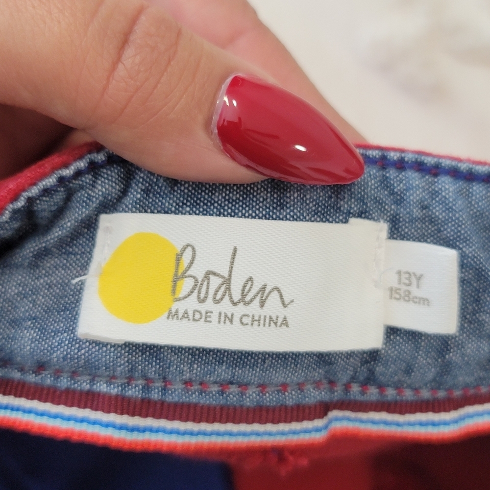 BODEN Boys Corduroy Pants size 13Y Red - Picture 9 of 15